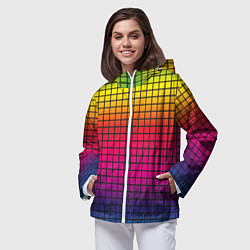 Ветровка с капюшоном женская Палитра rgb, цвет: 3D-белый — фото 2