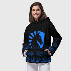 Ветровка с капюшоном женская Team Liquid style, цвет: 3D-черный — фото 2
