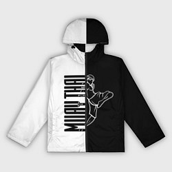 Ветровка с капюшоном женская Muay-Thai, цвет: 3D-черный