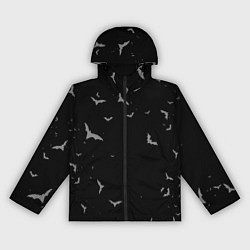 Женская ветровка Летучие мыши на черном небе