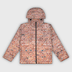 Женская ветровка Кирпичная стена узор