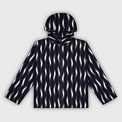 Женская ветровка Переливающиеся полосы чёрно-фиолетовый