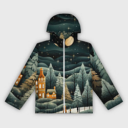 Женская ветровка Зима в городе ожидание праздника