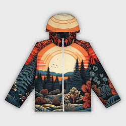 Женская ветровка Мерцание праздника новогодний орнамент