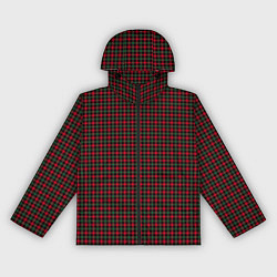 Женская ветровка Чёрно - красная классическая клетка