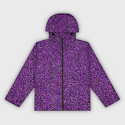 Женская ветровка Чёрные и фиолетовые мазки