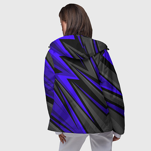Женская ветровка Volvo - Синий спортивный / 3D-Черный – фото 4