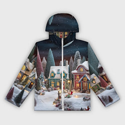 Женская ветровка Снежное сияние ночи