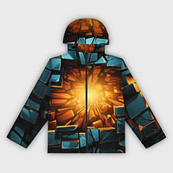 Женская ветровка Геометрическая огненная яма иллюзия