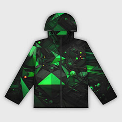 Женская ветровка Абстрактный лабиринт зелени