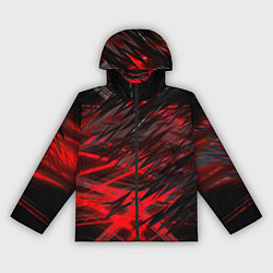 Женская ветровка Черно красные текстуры