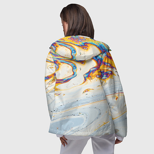 Женская ветровка Магия масляного отражения / 3D-Черный – фото 4