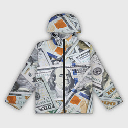 Ветровка с капюшоном женская Сто зеленых, цвет: 3D-черный