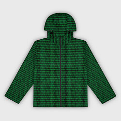 Женская ветровка Зелёный бинарный код