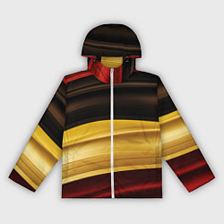 Женская ветровка Черный красный желтый цвет абстракции