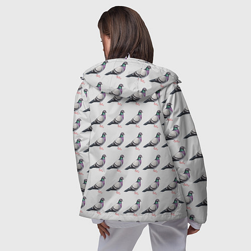 Женская ветровка Голуби воркуют / 3D-Белый – фото 4