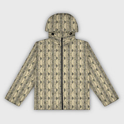 Женская ветровка Паттерн сёро-зелёный
