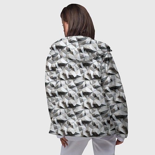 Женская ветровка Камни / 3D-Черный – фото 4