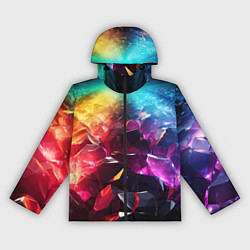 Женская ветровка Радужные блестящие камни