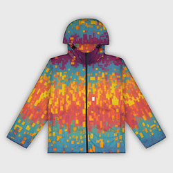 Женская ветровка Разноцветные пиксели