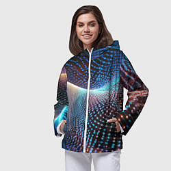 Ветровка с капюшоном женская Boson, цвет: 3D-белый — фото 2