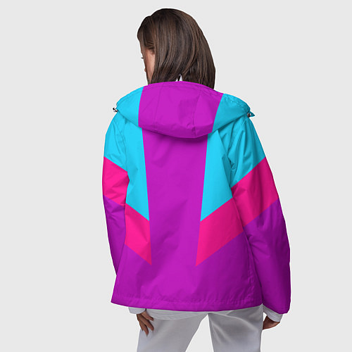 Женская ветровка Always in sports сиреньевый / 3D-Белый – фото 4
