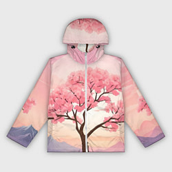 Женская ветровка Вишневое дерево в полном цвету