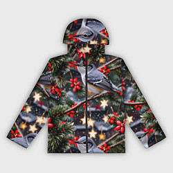 Женская ветровка Рождественская птица пересмешник