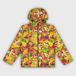 Женская ветровка Экзотические фрукты и ягоды