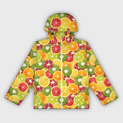 Женская ветровка Фон с экзотическими фруктами