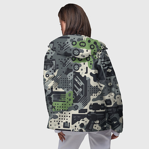 Женская ветровка Counter Strike go - pattern / 3D-Черный – фото 4