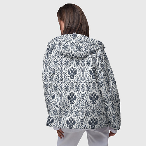 Женская ветровка Греб России паттерн / 3D-Белый – фото 4