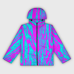 Женская ветровка Абстрактные полосы неоновый