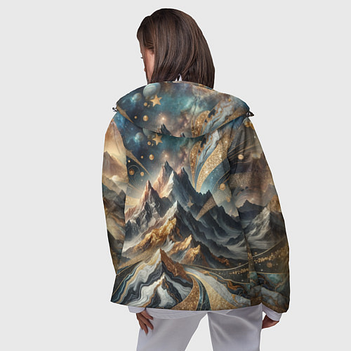 Женская ветровка Золотые горы / 3D-Белый – фото 4