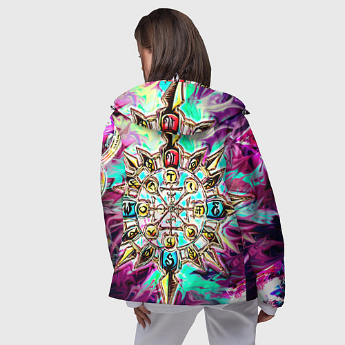 Женская ветровка Колесо фортуны / 3D-Белый – фото 4
