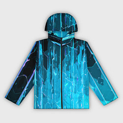 Женская ветровка Белые линии на синем фоне