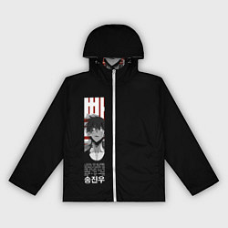 Ветровка с капюшоном женская Ahjin Guild Sung Jin Woo, цвет: 3D-белый