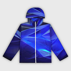 Женская ветровка Black and blue abstract background sport style