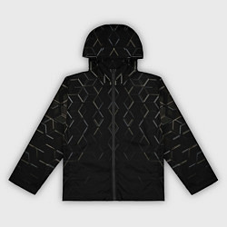 Ветровка с капюшоном женская Чёрные текстуры броня, цвет: 3D-черный