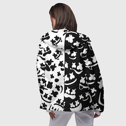 Женская ветровка Marshmello music pattern / 3D-Белый – фото 4