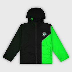 Женская ветровка Skoda pattern sport green