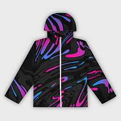 Женская ветровка Неоновые разводы - фиолетовый