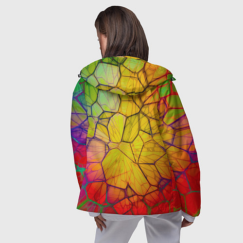 Женская ветровка Bright abstraction / 3D-Черный – фото 4