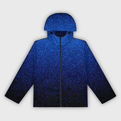 Женская ветровка Градиент мелкая мозаика сине-чёрный