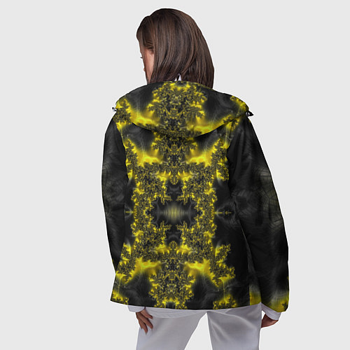 Женская ветровка Геометрические фракталы / 3D-Белый – фото 4