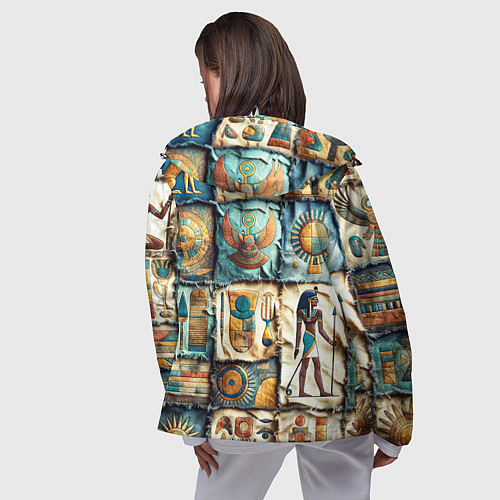 Женская ветровка Пэчворк из Египта / 3D-Белый – фото 4