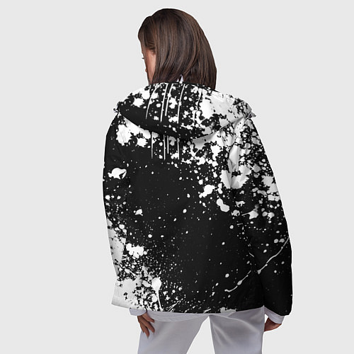 Женская ветровка Знаки из Ведьмака - белые брызги / 3D-Белый – фото 4