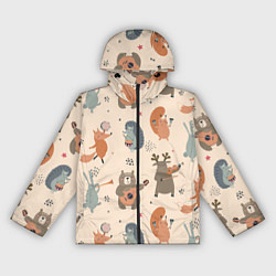 Женская ветровка Животные с инструментами