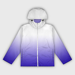 Женская ветровка Градиент белый ультрамарин