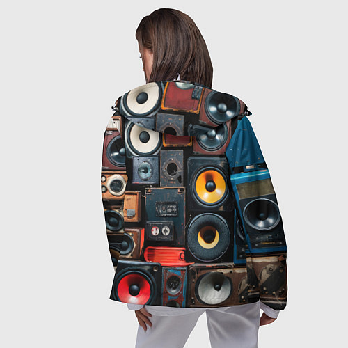 Женская ветровка Audio speaker / 3D-Белый – фото 4